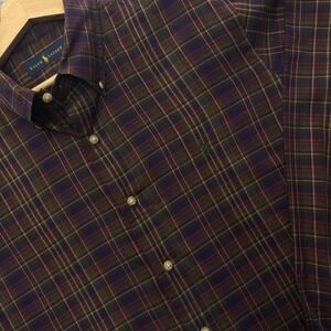 Ralph‎ Lauren Shirt Mens XL Button Down Plaid Long Sleeve Casual